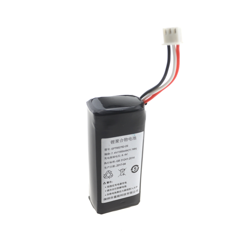7.4V 1500mAh 852762 POS机三元聚合物锂电池 7.4V 1500mAh 852762 POS机三元聚合物锂电池